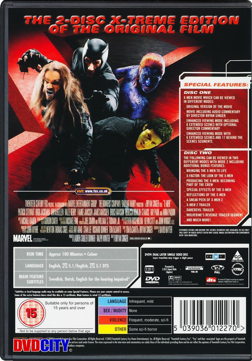 X Men 1 5 2000 Dvdcity Dk