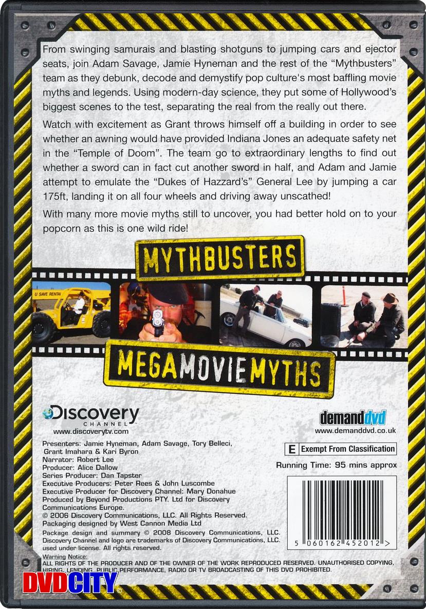 Mythbusters Mega Movie Myths dvdcity.dk