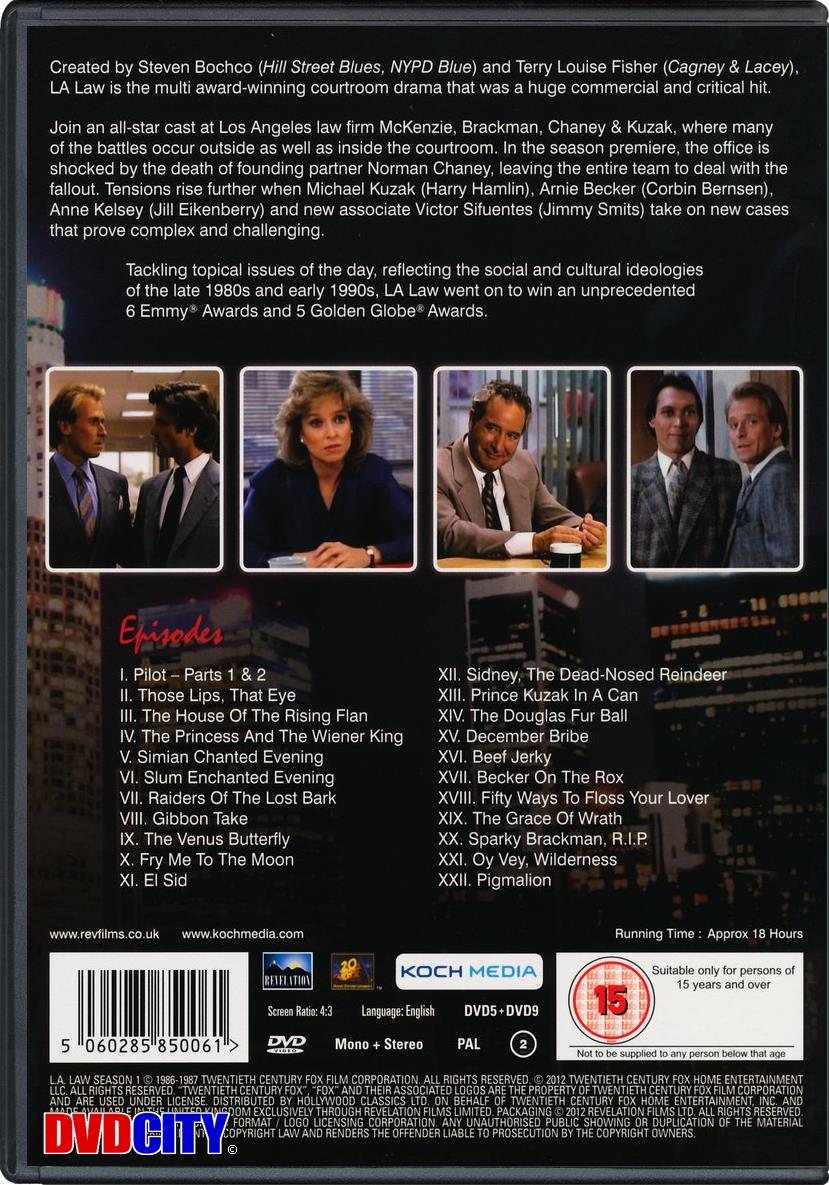 L.A. Law - Season 1 (1986) - Dvdcity.dk