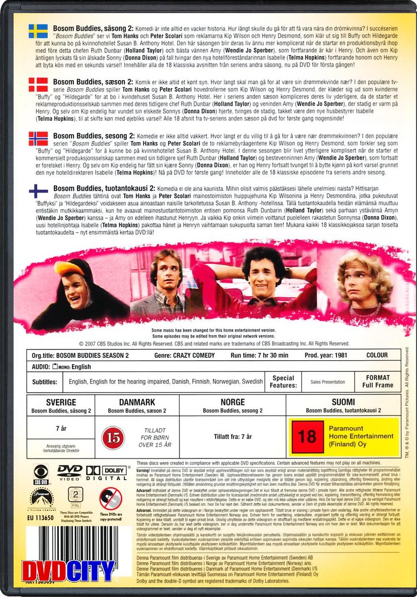 Bosom Buddies Season 2 1981 Dvdcitydk