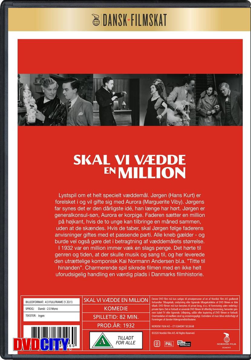 Skal Vi Vædde En Million (1932) -