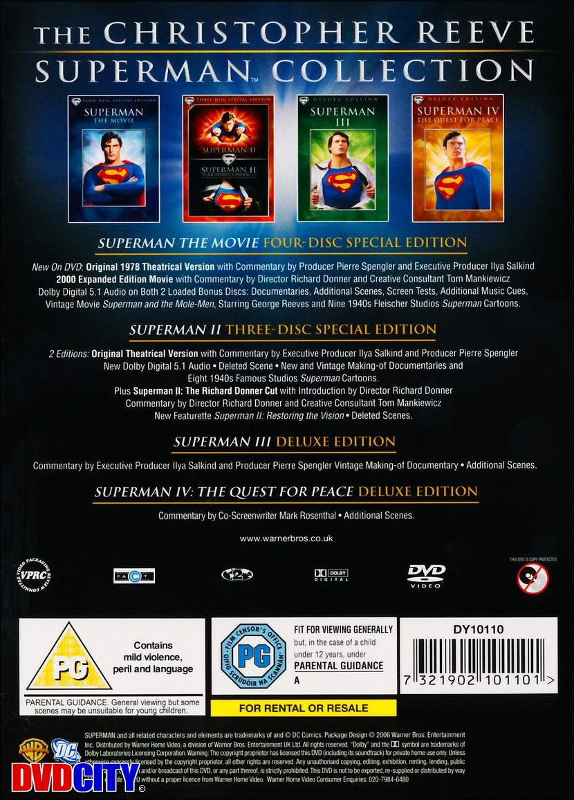 The Christopher Reeve Superman Collection (DVD) 