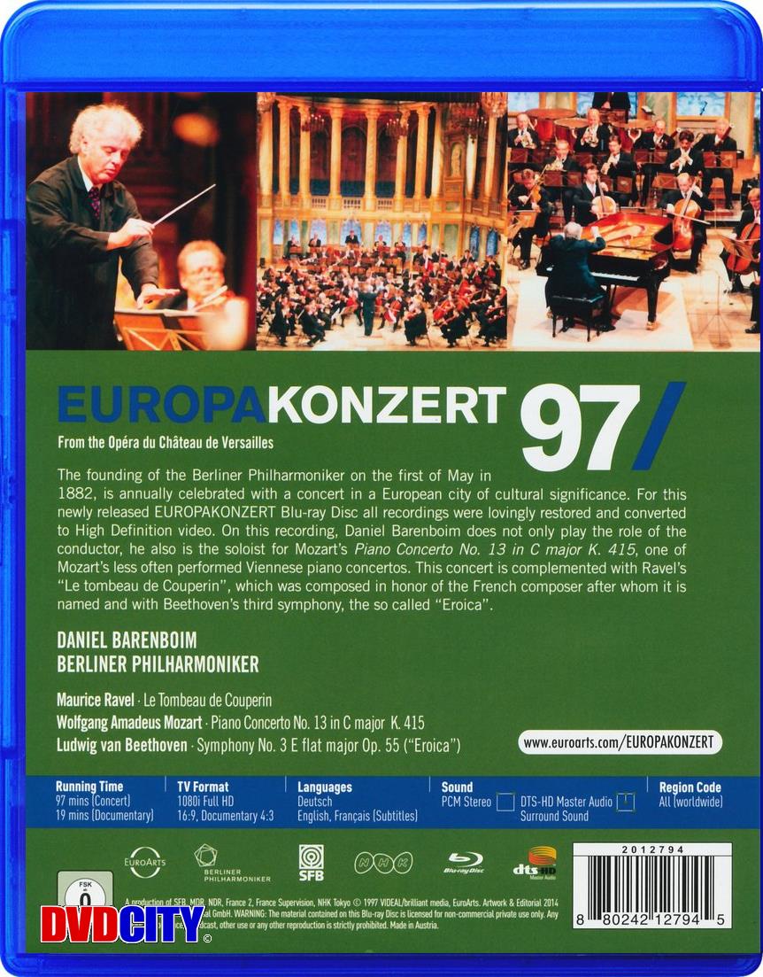 Europakonzert 1997 Opera Du Chateau De Versailles - Dvdcity.dk